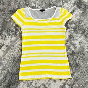 Gap Yellow Striped Top